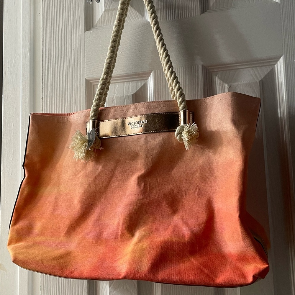 Victoria's Secret Orange Tote Bag